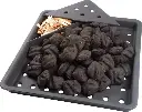 Plateau en fonte pour charbon de bois et fumoir